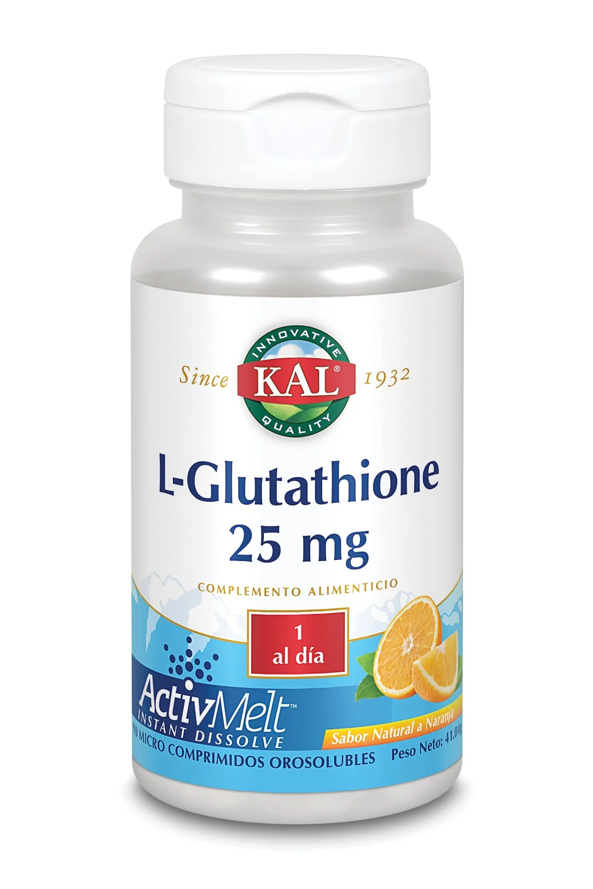 Kal L-Glutatione 25 Mg 90 Compresse Sublinguale Arancia