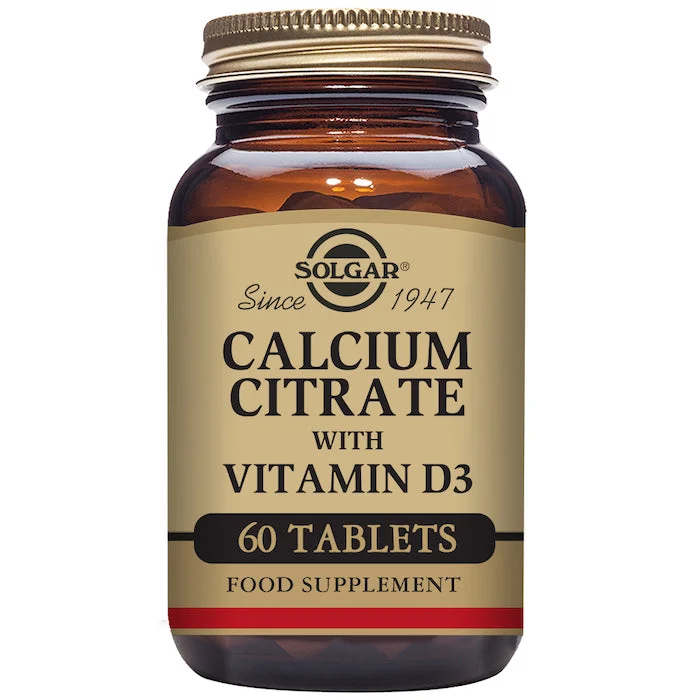 Solgar Citrato di Calcio con Vitamina D3 60 Compresse