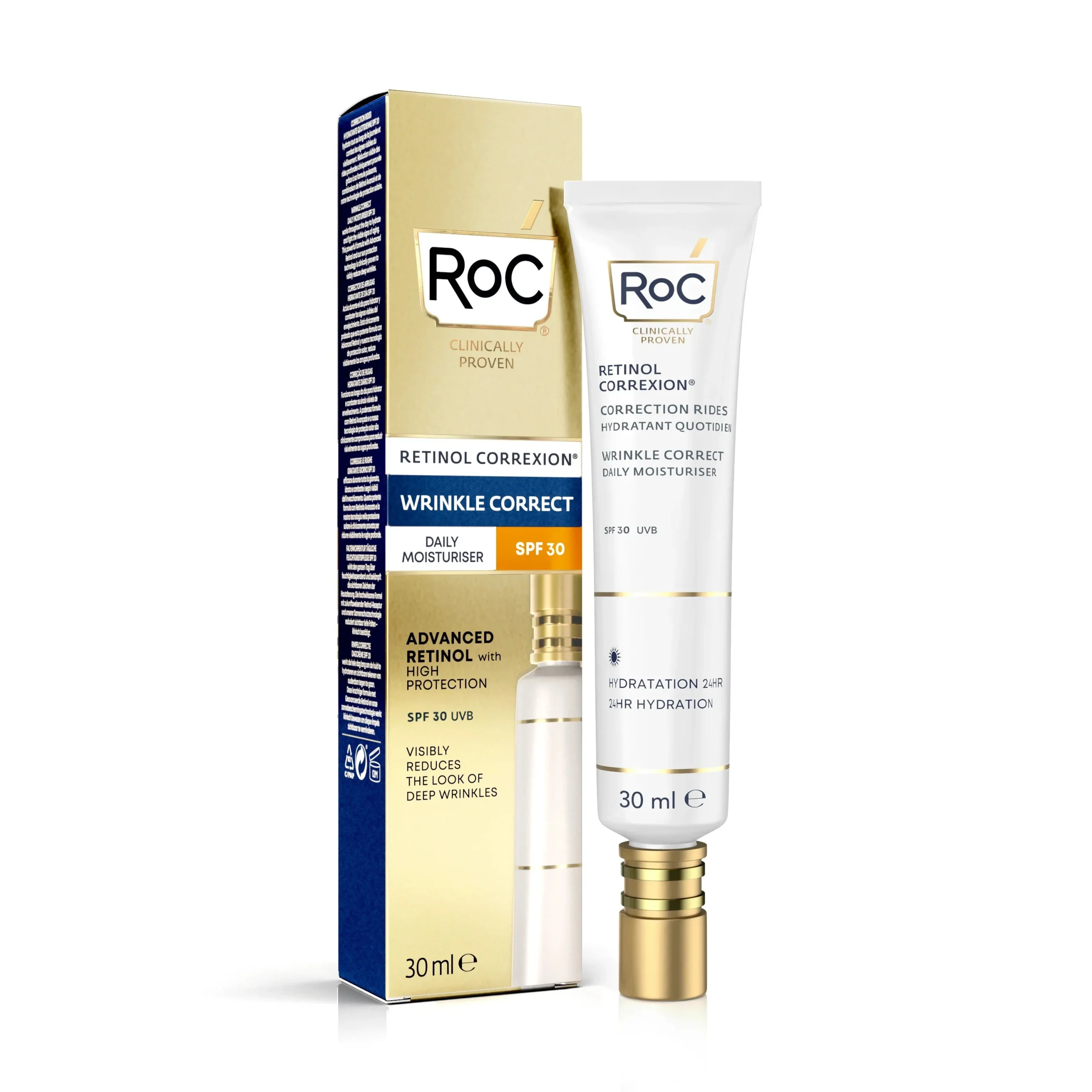 Roc Retinol Correzione Rughe Idratante Giornaliero SPF30 30ml
