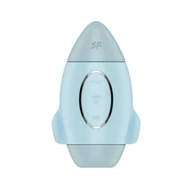 Satisfyer Mission Control Double Air Pulse Vibrator Blue 1ud