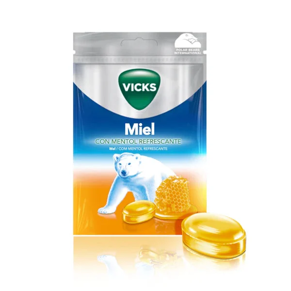 Vicks Praims Plus Caramelle Rinfrescanti al Miele 72g
