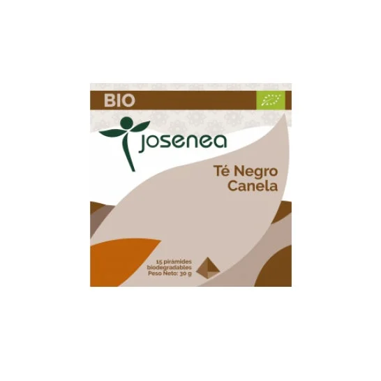 Josenea tè nero con scatola organica di cannella 15 piramidi