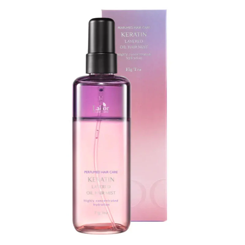 Spray di olio a strati di cheratina 130 ml (tè al fico)