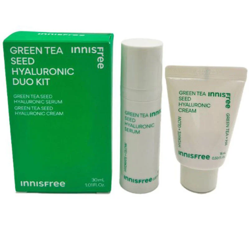 Kit Duo Acido Ialuronico ai Semi di Tè Verde 30 ml (15 ml + 15 ml)