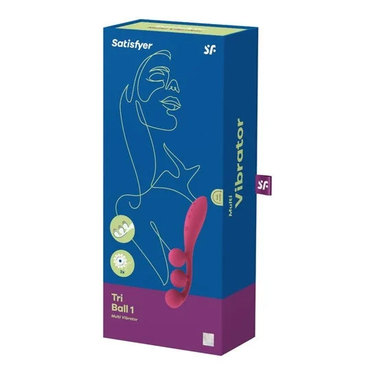 Satisfyer Tri Ball 1 Multi Vibratore Rosso 1 Unità