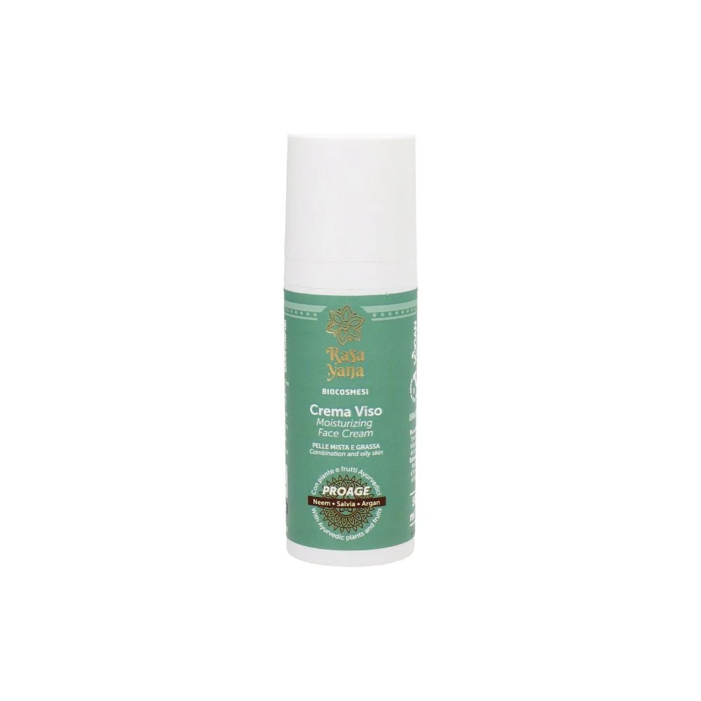 Rasayana Crema Viso Antiage Pelle Mista & Grassa, 50 ml