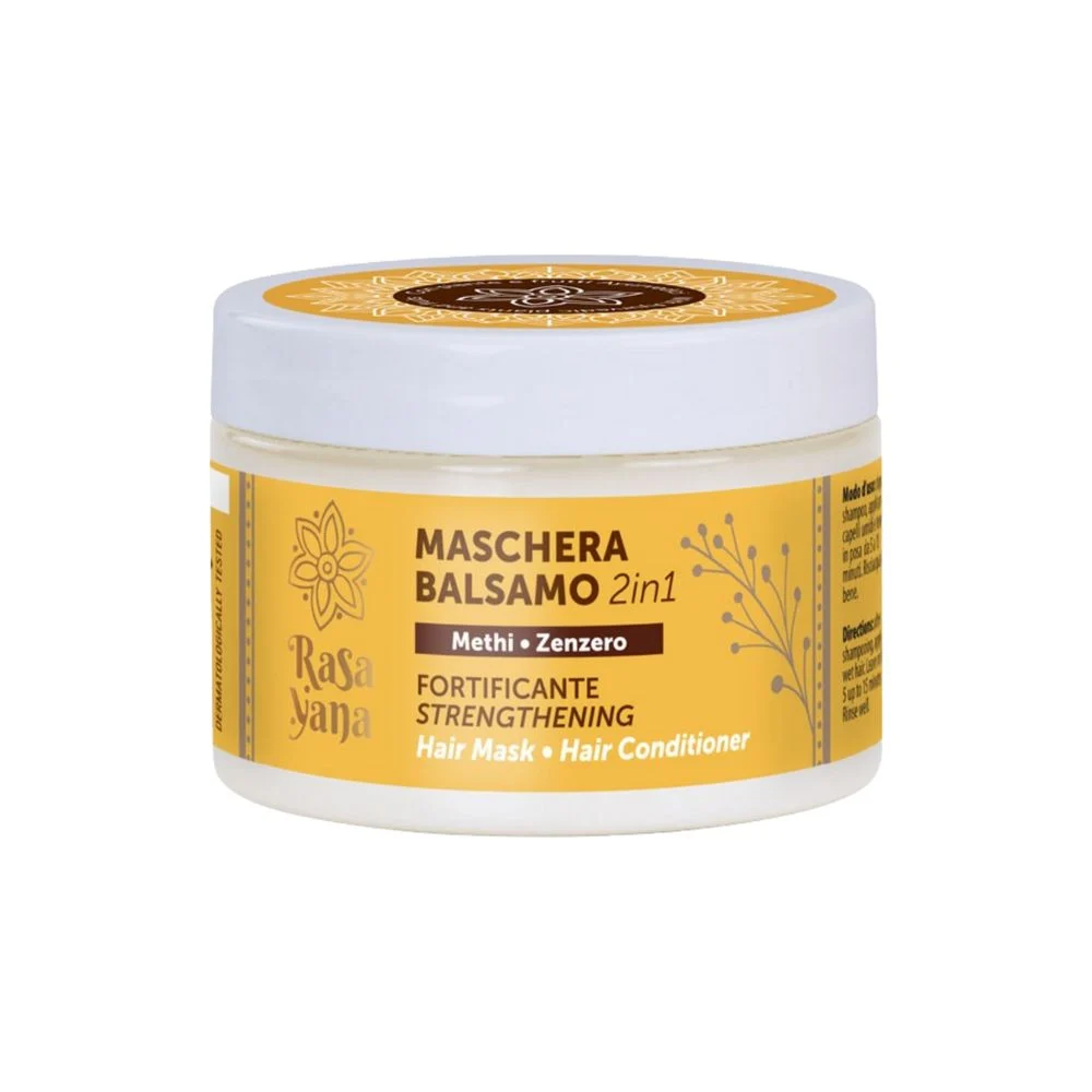 Rasayana Maschera Balsamo Fortificante 2in1 Methi Zenzero, 150 ml
