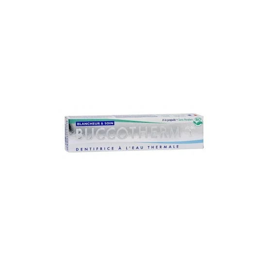 Buccotherm Organic Whitening And Care Toothpaste - Tubo dell'acqua termale 75 Ml