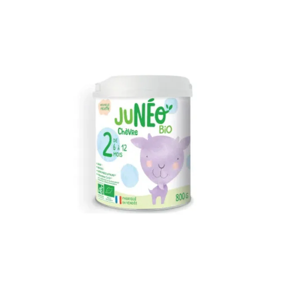 Juneo Latte Infantile 2° Età Con Latte Di Mucca Bio Da 6 a 12 mesi 800g