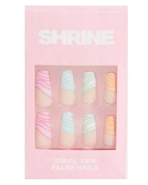Shrine Swirl Tips False Nails