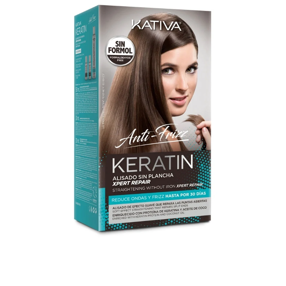 KERATIN ANTI-CRESPO Lisciante brasiliano senza piastra ripara le punte per 30 giorni