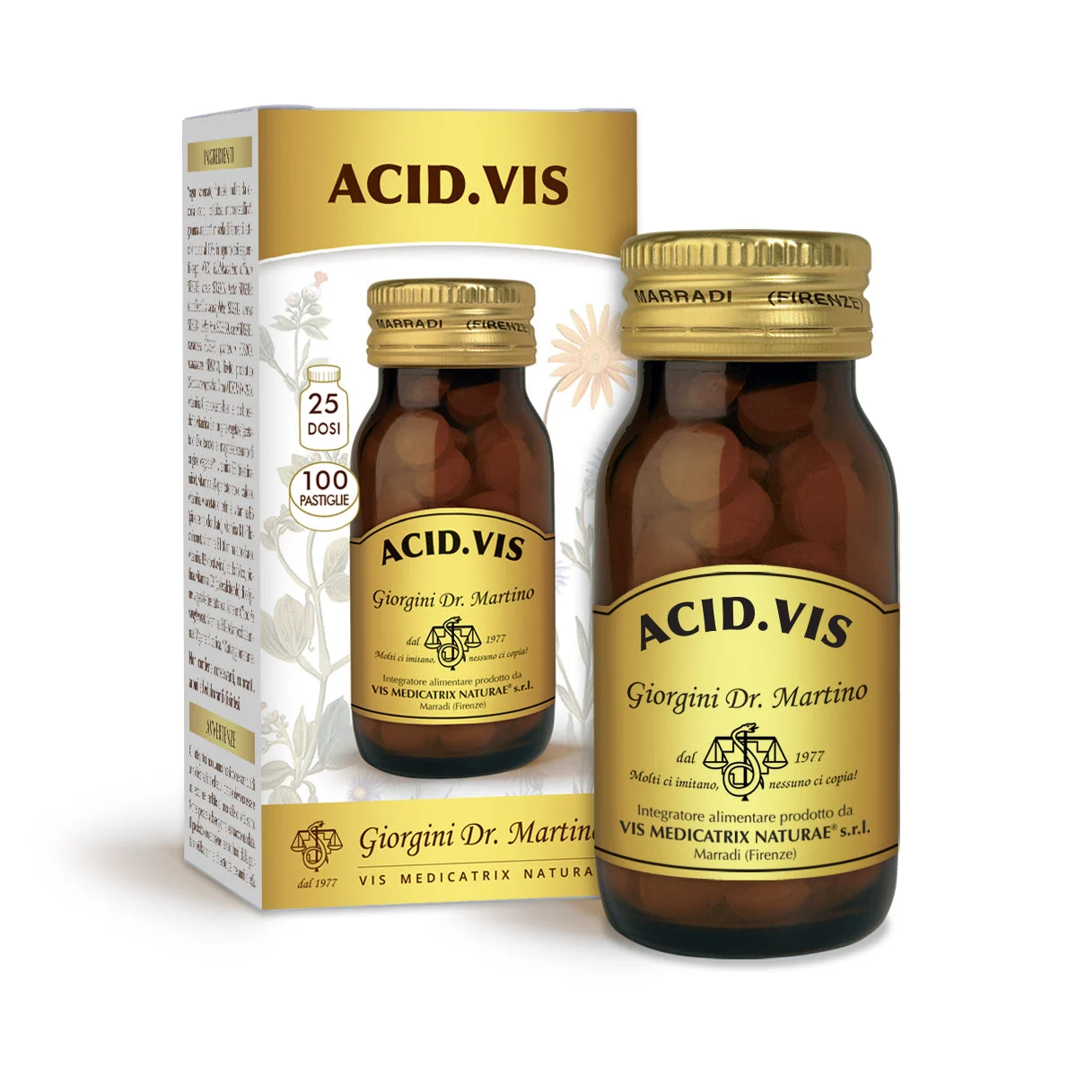 Dr Giorgini Acid.Vis 50 g - 100 pastiglie da 500 mg