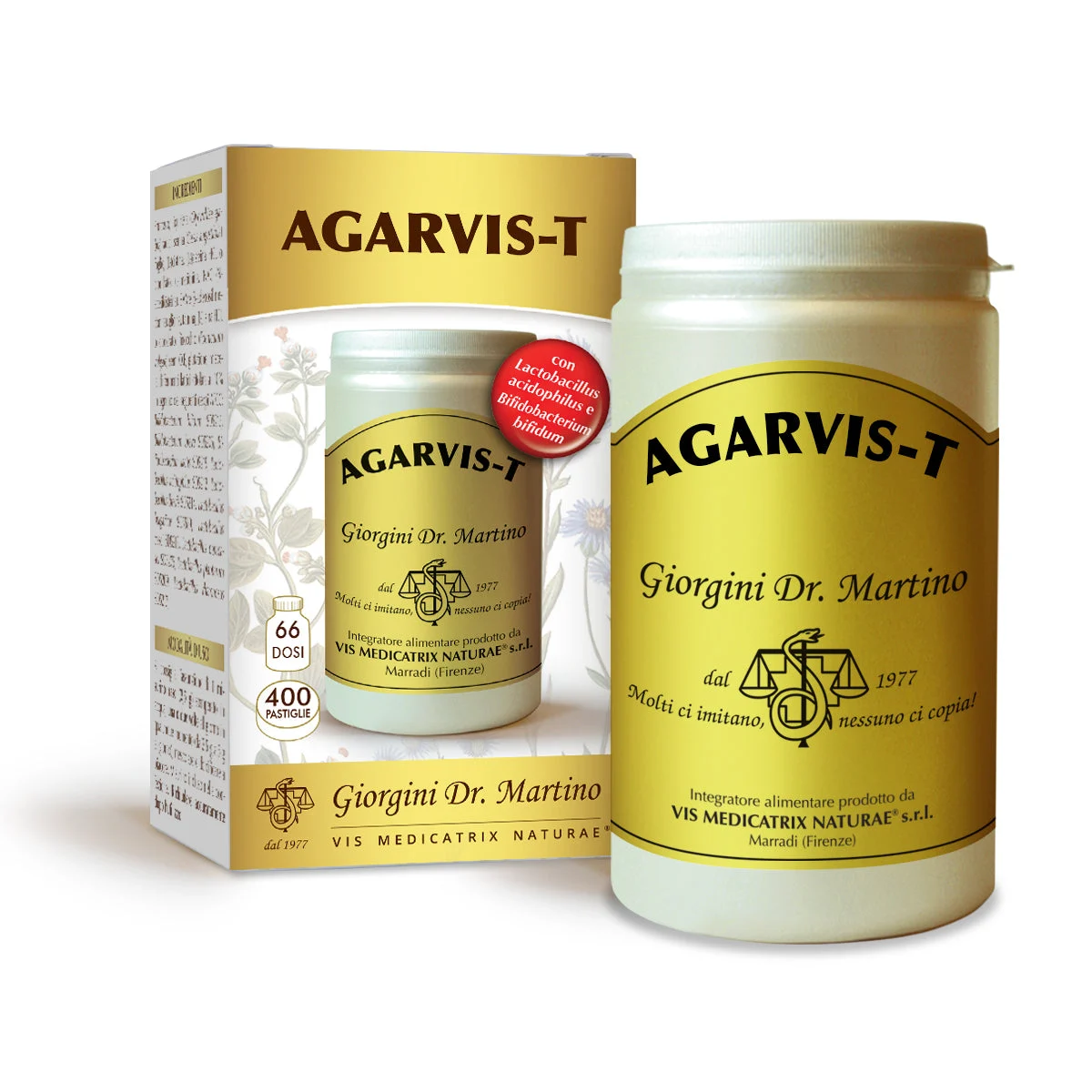 Dr Giorgini agarvis-t 400 pastiglie da 500 mg - 200 gr