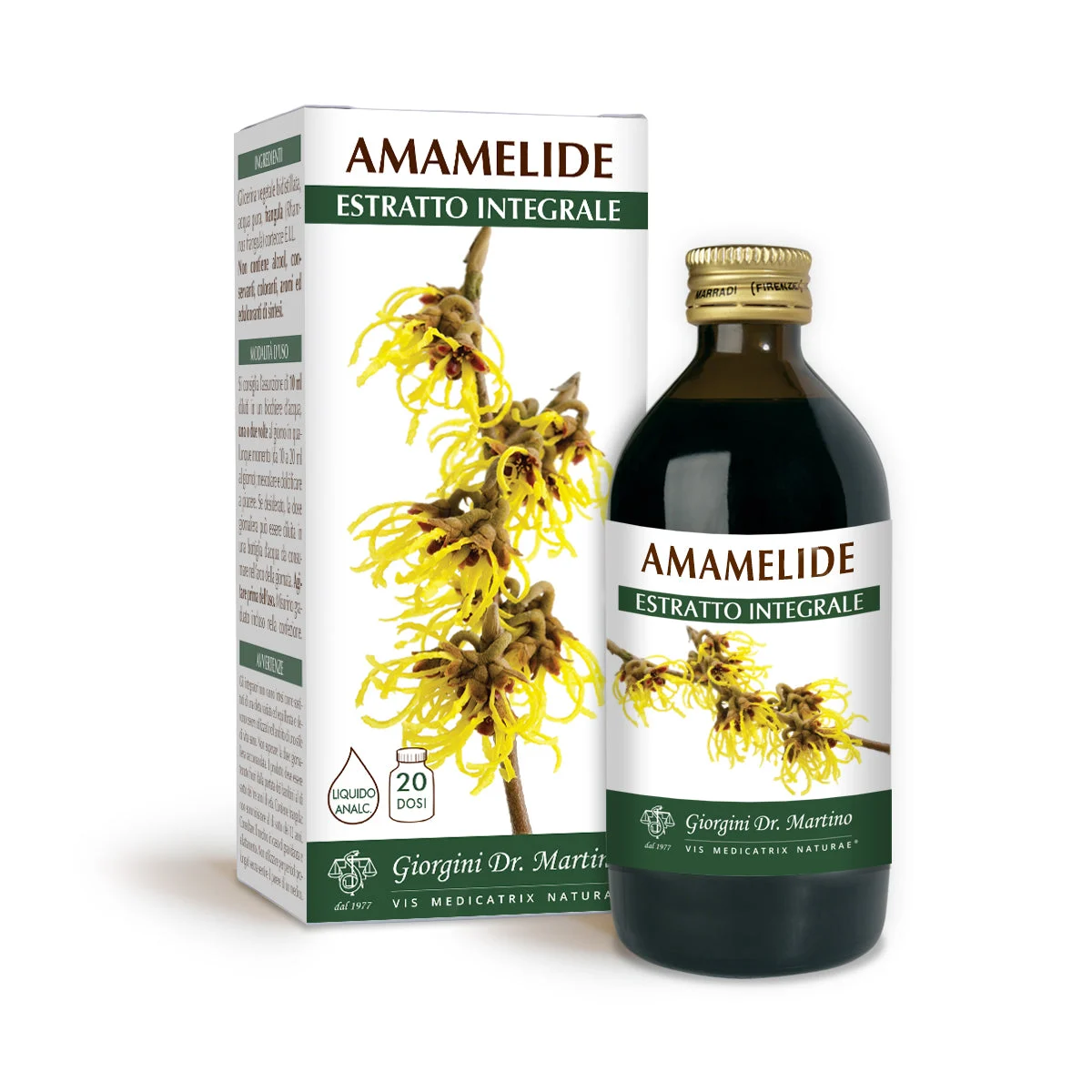 Dr Giorgini Amamelide Estratto integrale Liquido analcoolico 200ml