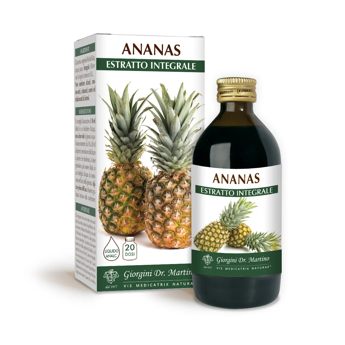 Dr Giorgini Ananas Estratto integrale Liquido analcoolico 200 ml