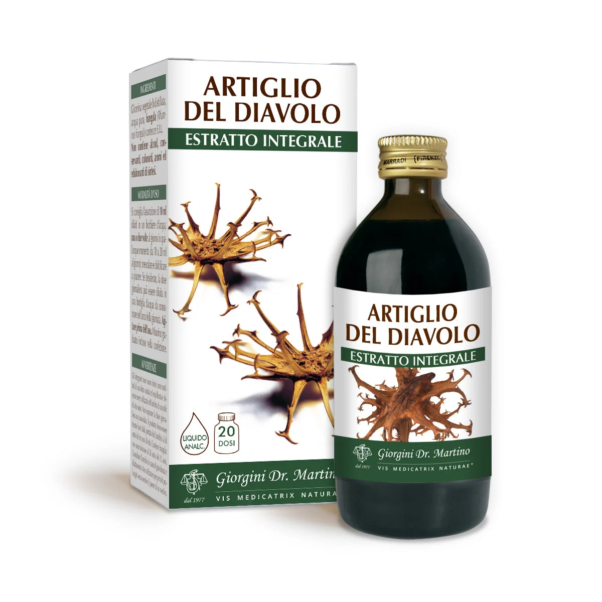 Dr Giorgini Artiglio del Diavolo Estratto integrale Liquido analcoolico 200 ml