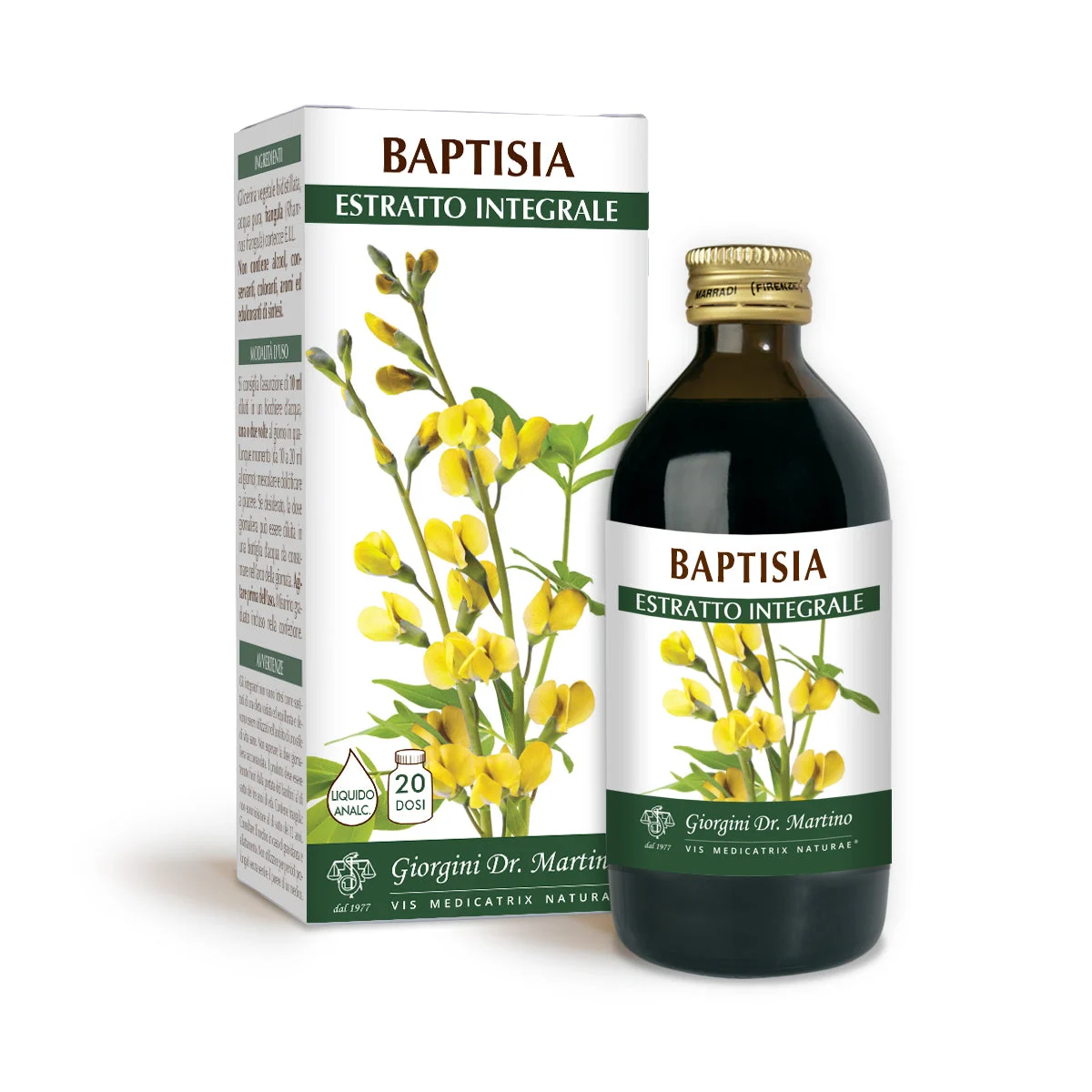 Dr Giorgini Baptisia Estratto integrale Liquido analcoolico 200ml
