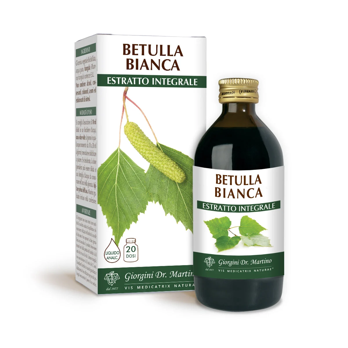 Dr Giorgini Betulla Bianca Estratto integrale Liquido analcoolico 200ml