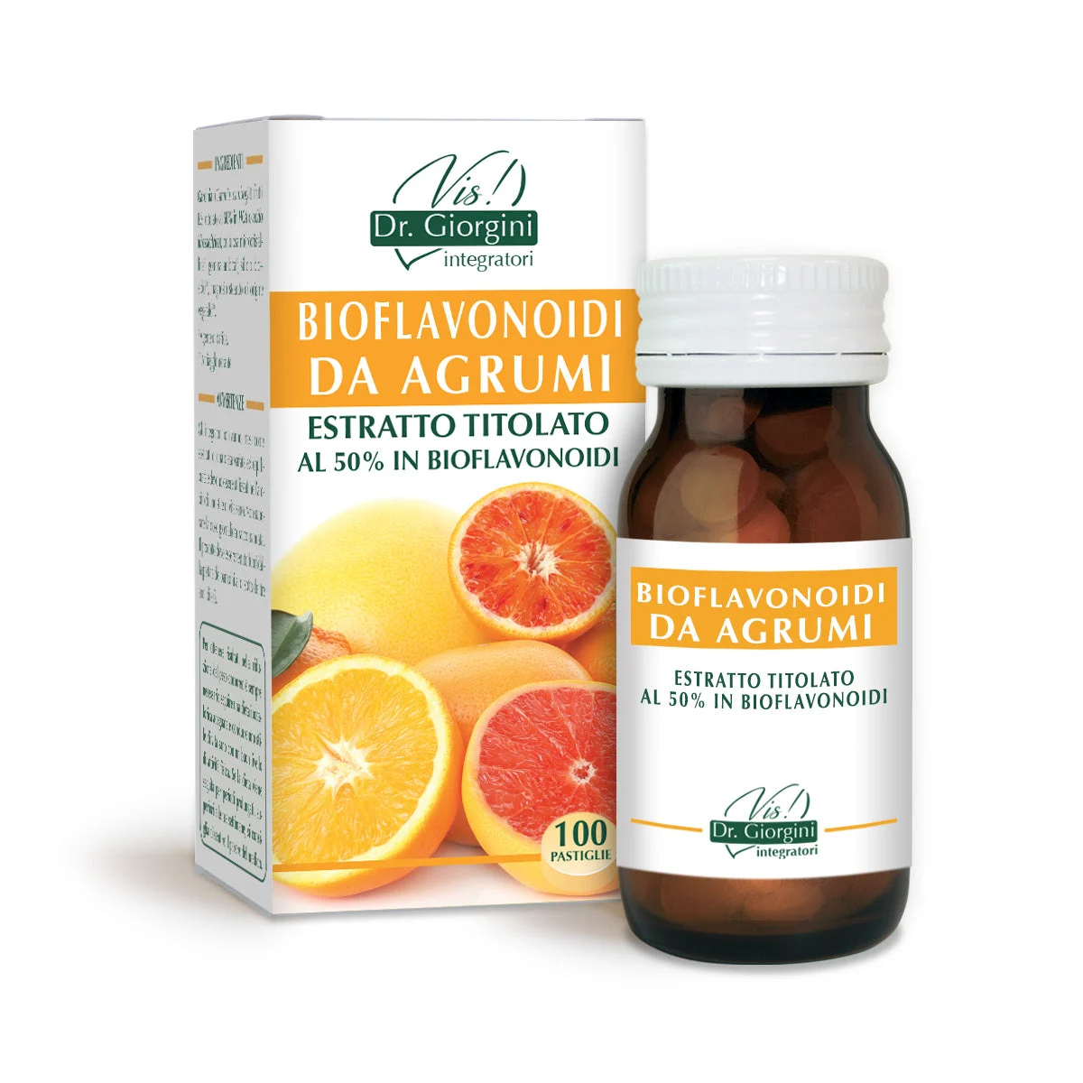 Dr Giorgini bioflavonoidi da agrumi estr titolato 50g - 100 pastiglie da 500mg