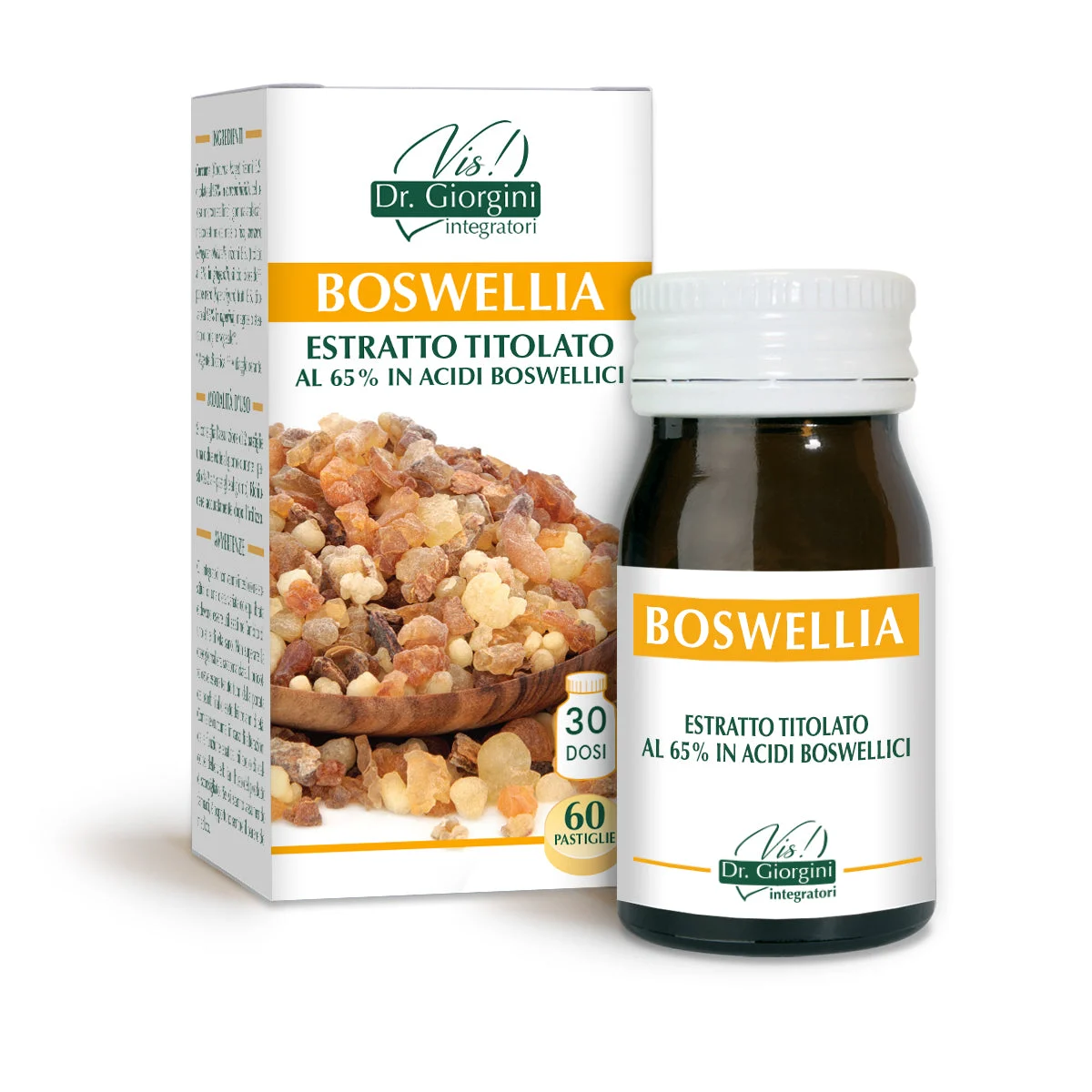 Dr Giorgini boswellia estratto titolato 60 pastiglie da 500 mg - 30 gr