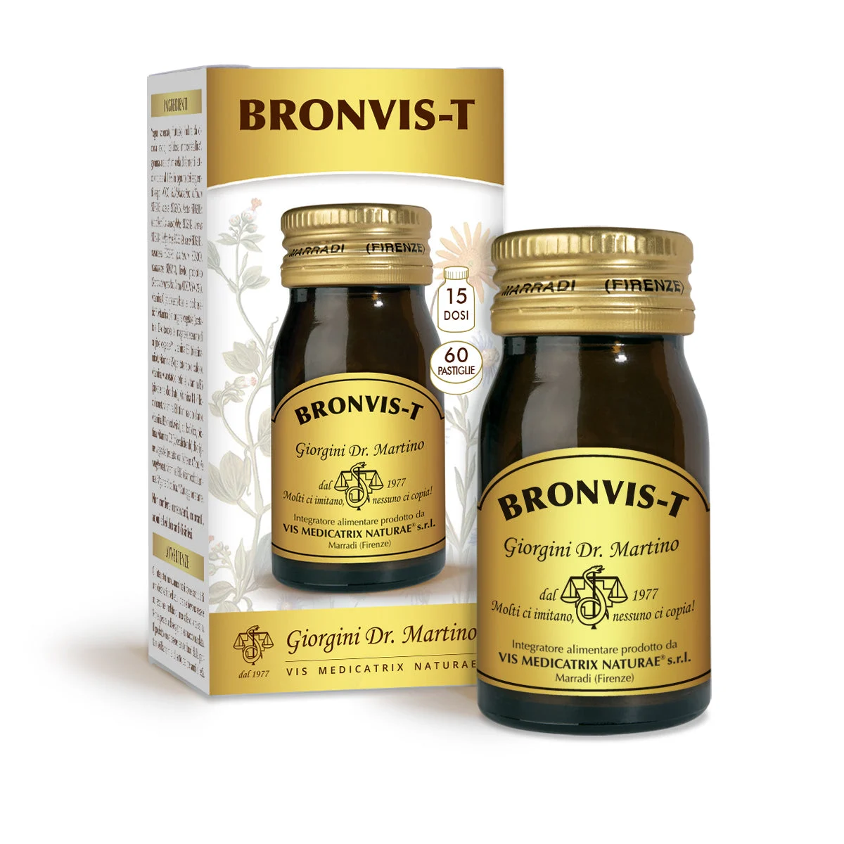 Dr Giorgini Bronvis-T 60 pastiglie da 500 mg - 30 gr