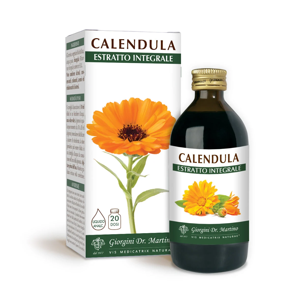 Dr Giorgini Calendula Estratto integrale Liquido analcoolico 200ml
