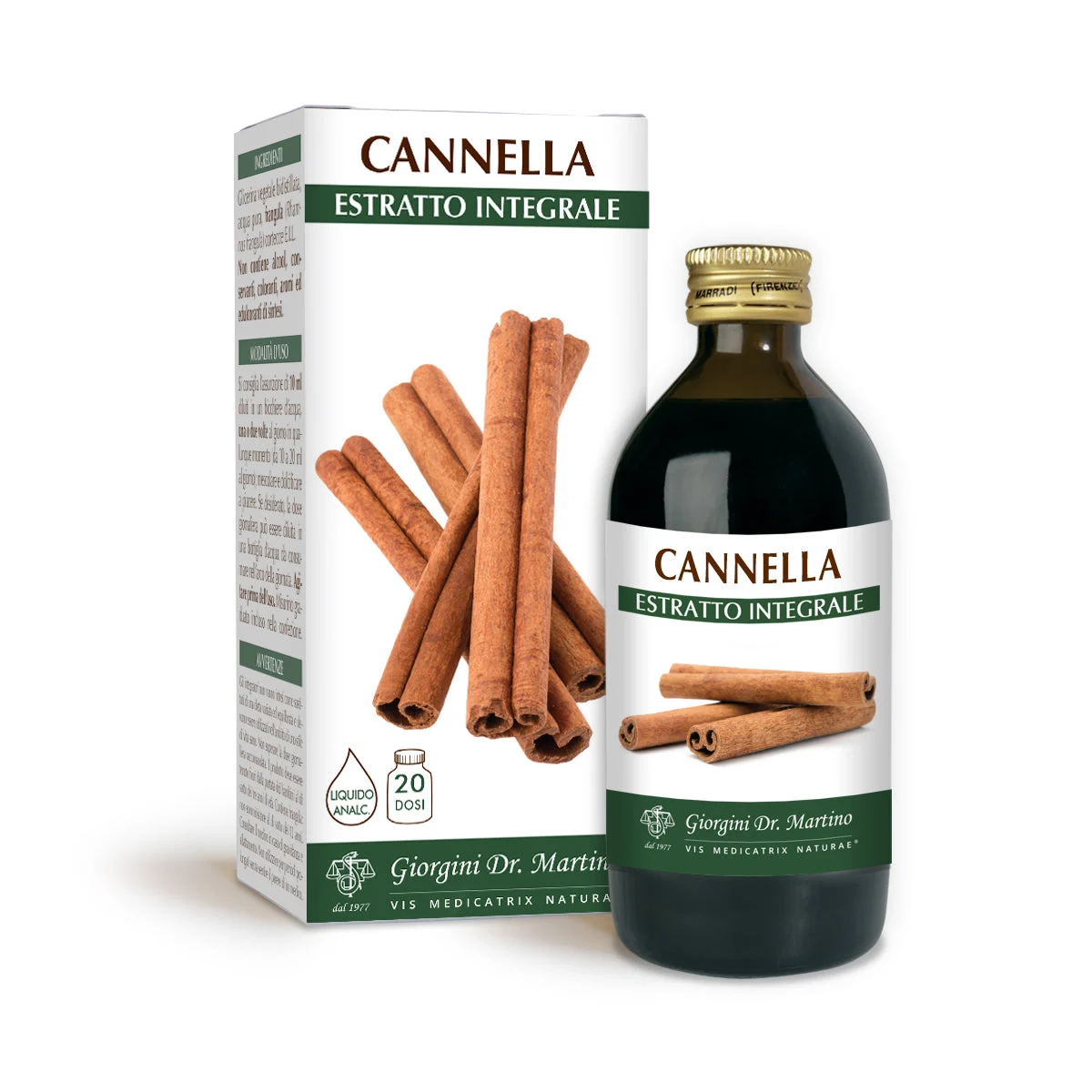 Dr Giorgini Cannella Estratto integrale Liquido analcoolico 200 ml