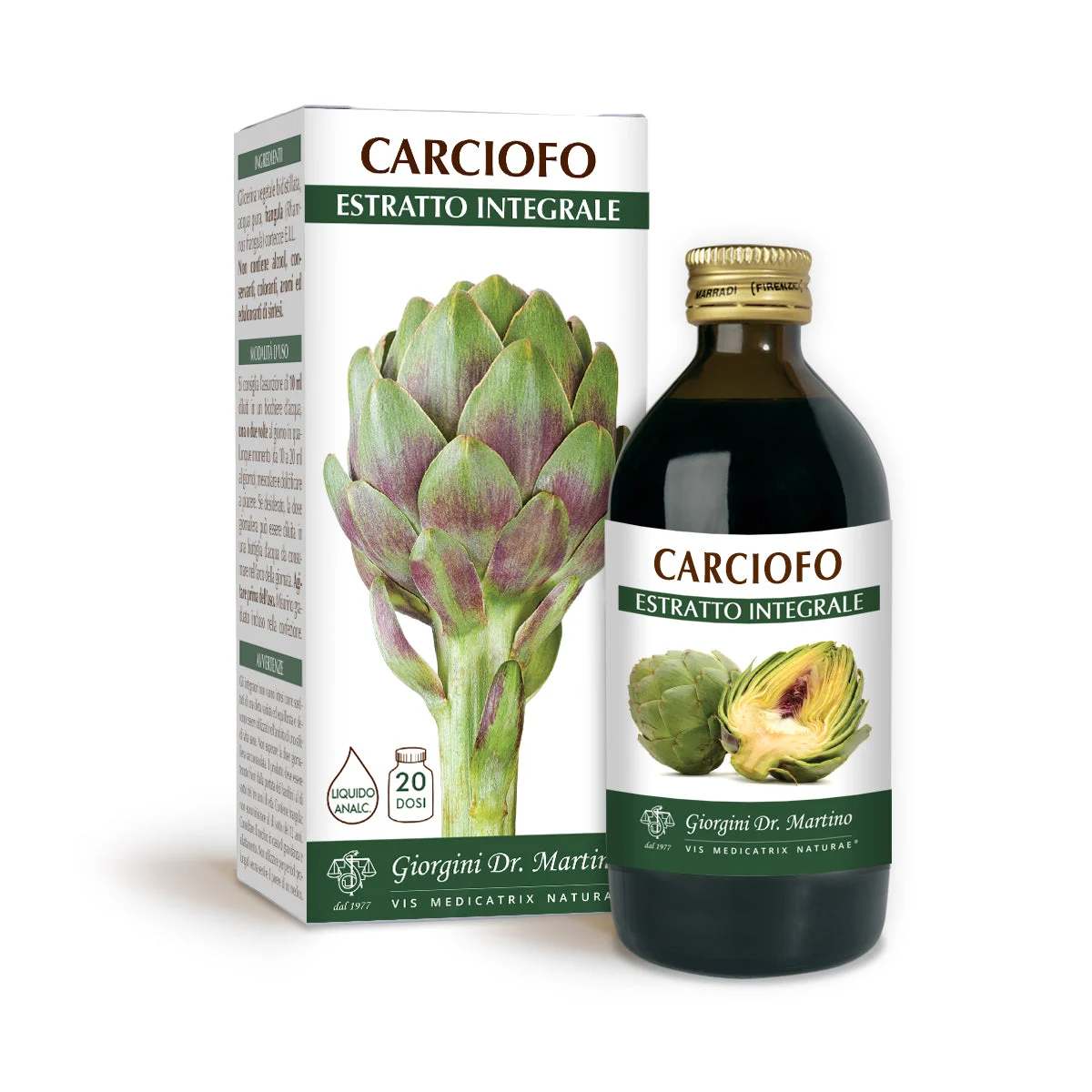 Dr Giorgini Carciofo Estratto integrale Liquido analcoolico 200ml