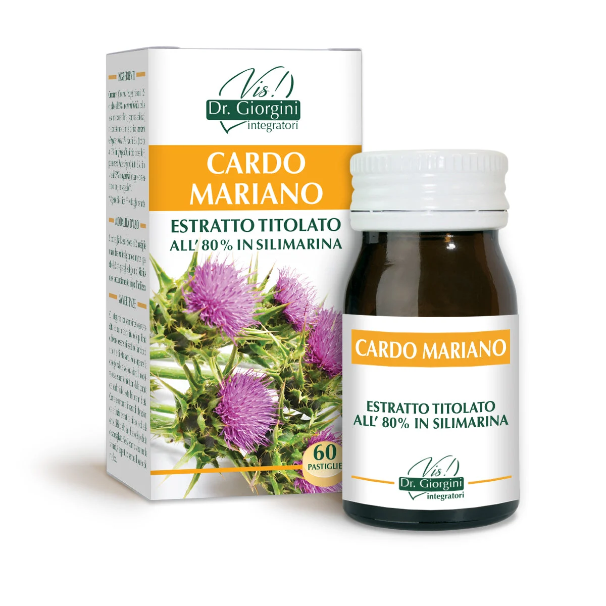 Dr Giorgini cardo mariano estratto titolato 60 pastiglie da 500 mg - 30 gr
