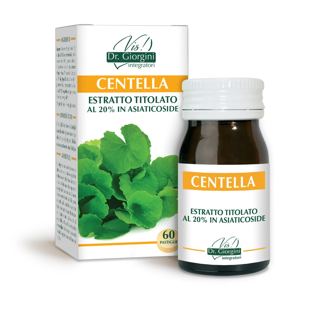 Dr Giorgini centella estratto titolato 60 pastiglie da 500 mg - 30 gr