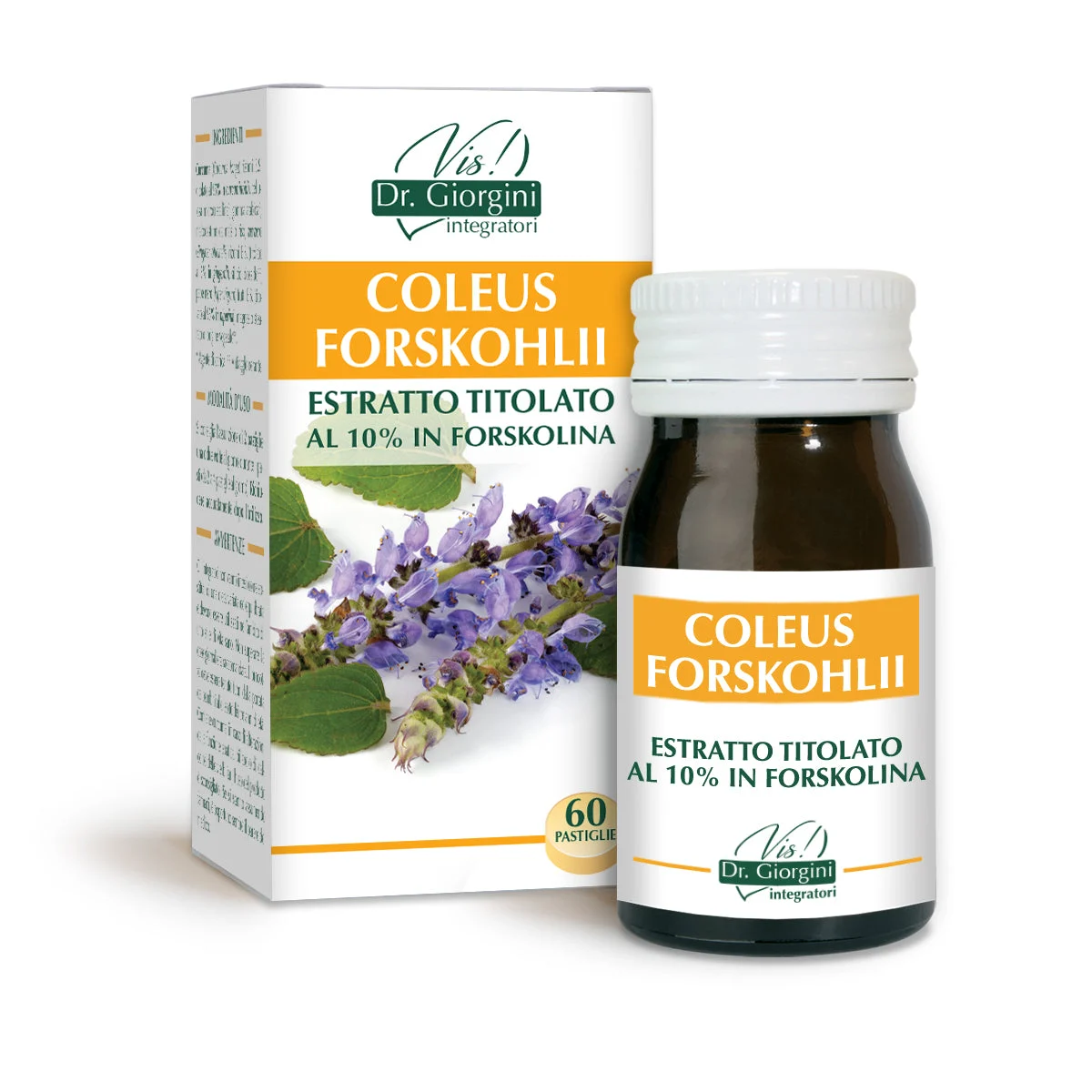 Dr Giorgini coleus forskohlii estratto titolato 60 pastiglie da 500 mg - 30 gr
