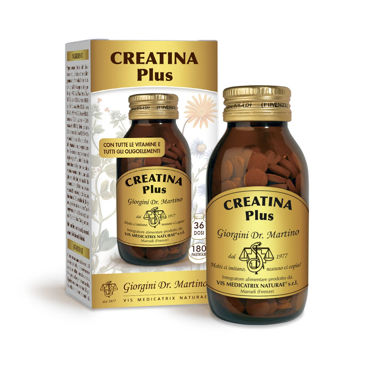 Dr Giorgini creatina plus 90 g - 180 pastiglie da 500 mg