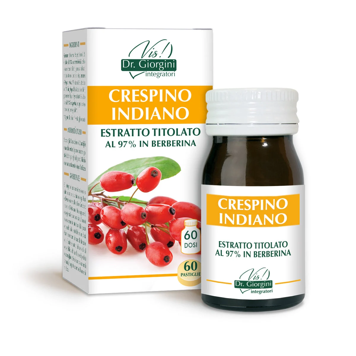 Dr Giorgini crespino indiano estratto titolato 60 pastiglie da 500 mg - 30 gr
