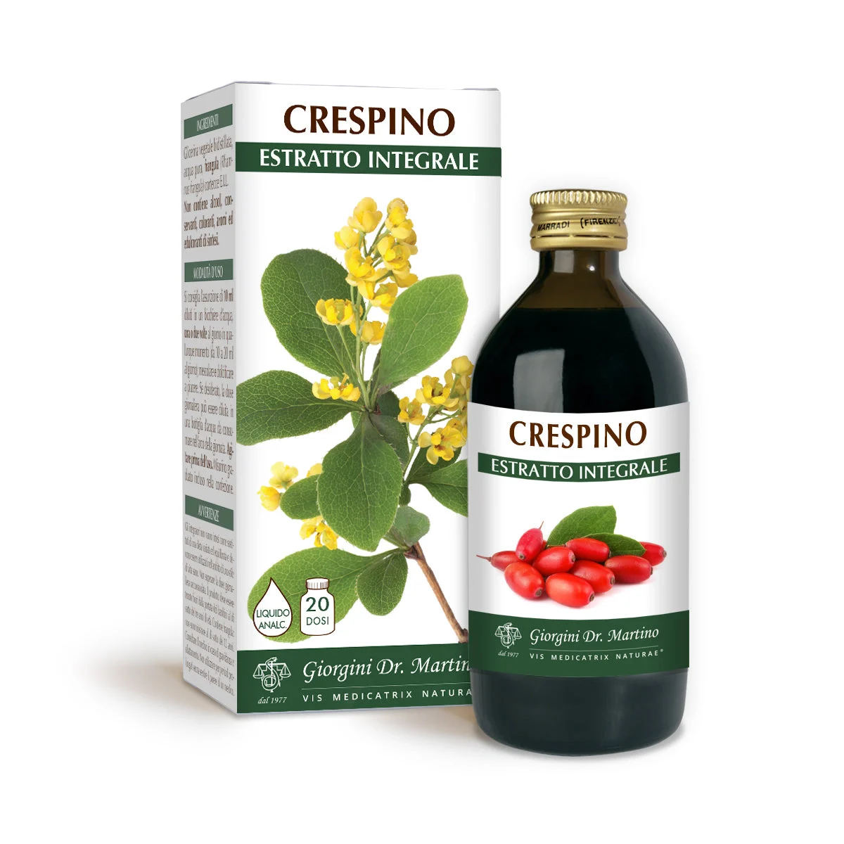 Dr Giorgini Crespino Estratto integrale Liquido analcoolico 200ml