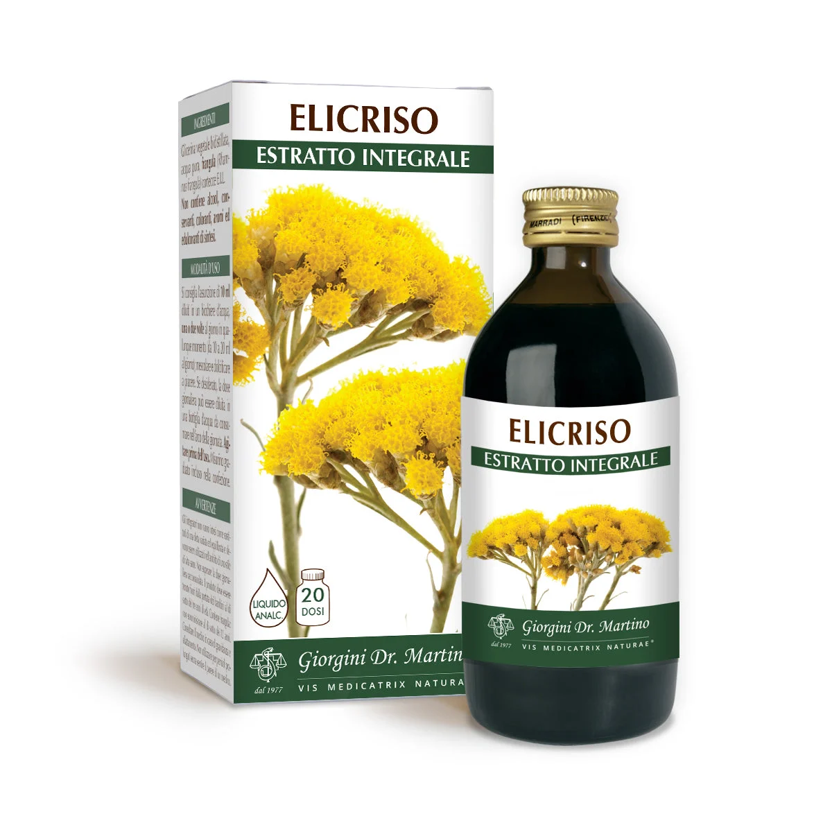 Dr Giorgini Elicriso Estratto integrale Liquido analcoolico 200ml