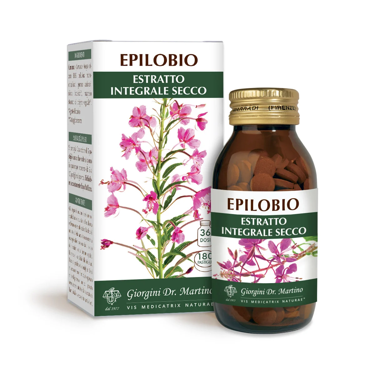 Dr Giorgini Epilobio Estratto integrale secco 180 pastiglie da 500 mg
