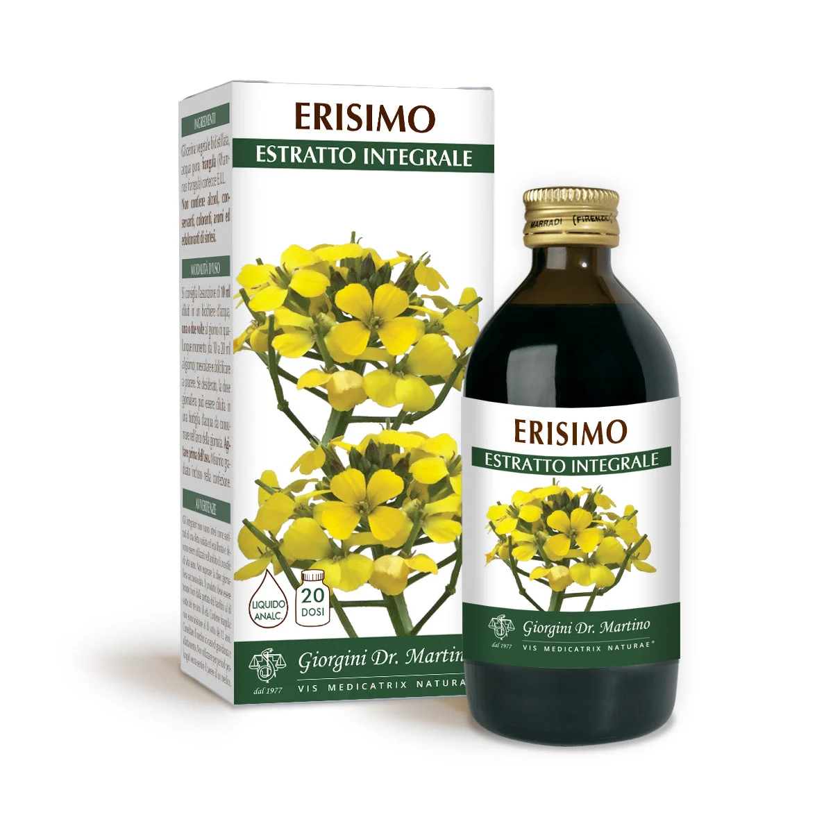 Dr Giorgini Erisimo Estratto integrale Liquido analcoolico 200ml