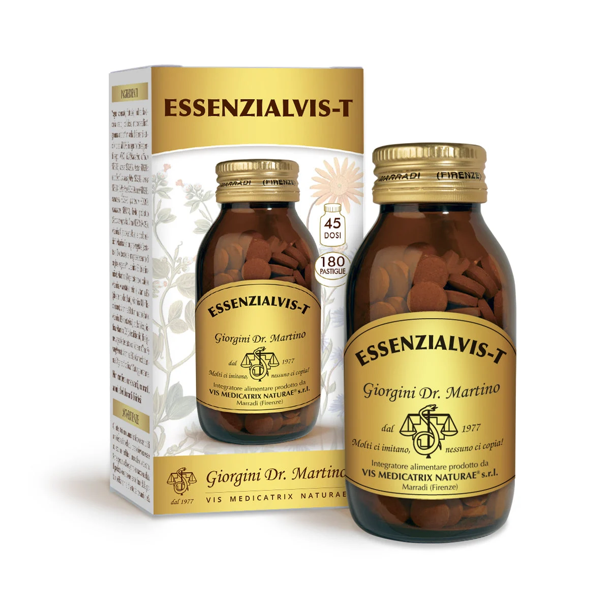 Dr Giorgini essenzialvis-t 180 pastiglie da 500 mg - 90 gr