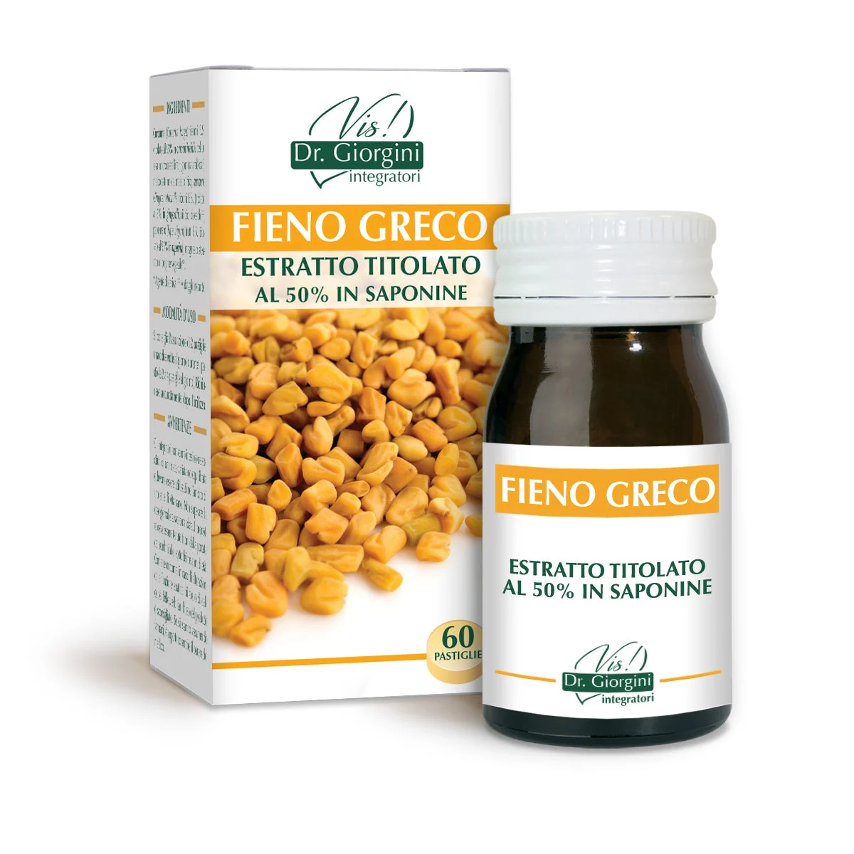 Dr Giorgini fieno greco estratto titolato 60 pastiglie da 500 mg - 30 gr