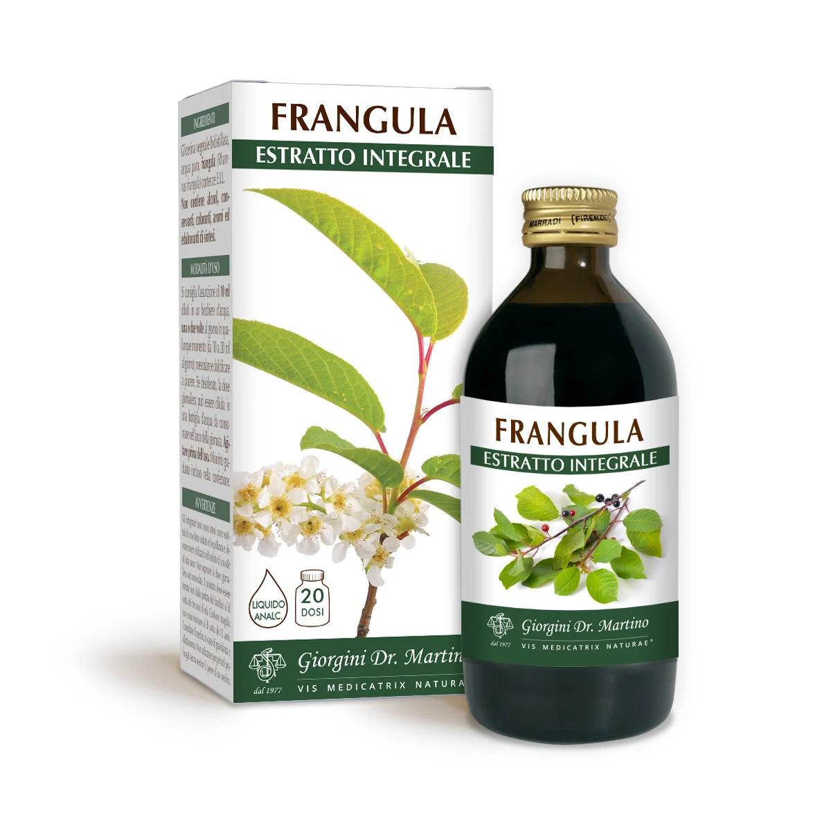 Dr Giorgini Frangula Estratto integrale Liquido analcoolico 200ml