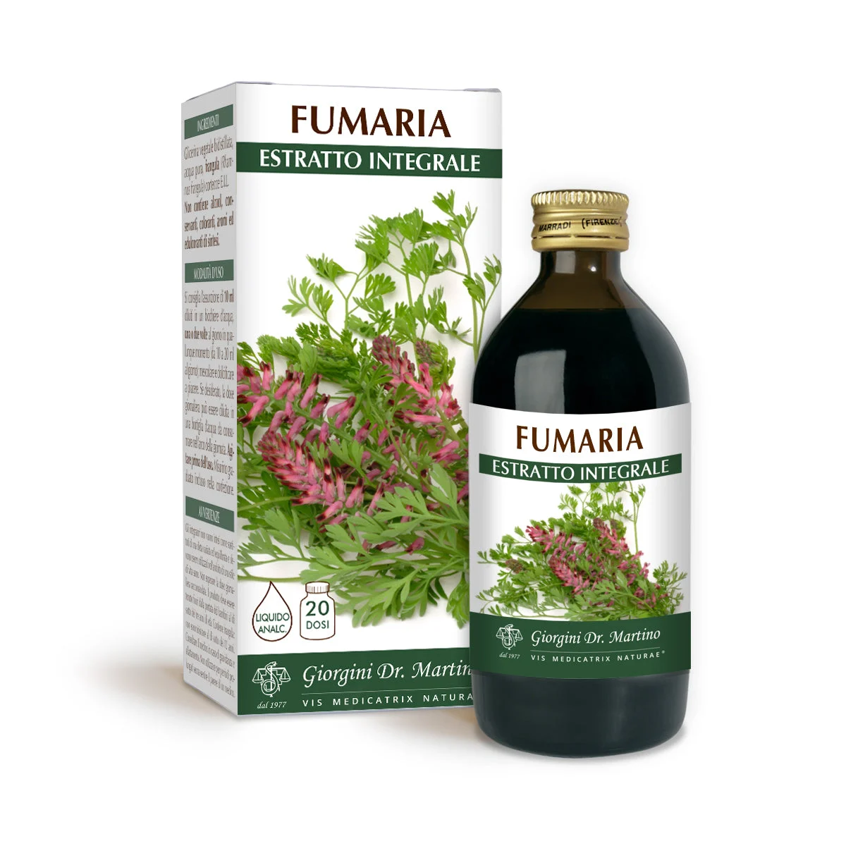 Dr Giorgini Fumaria Estratto integrale Liquido analcoolico 200ml