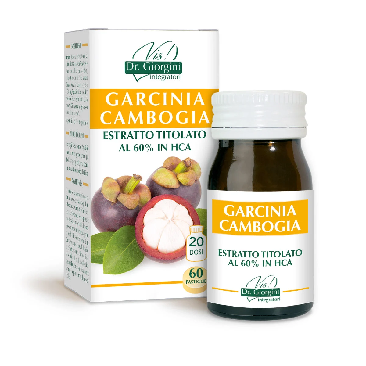 Dr Giorgini garcinia cambogia estratto titolato 60 pastiglie da 500 mg - 30 gr