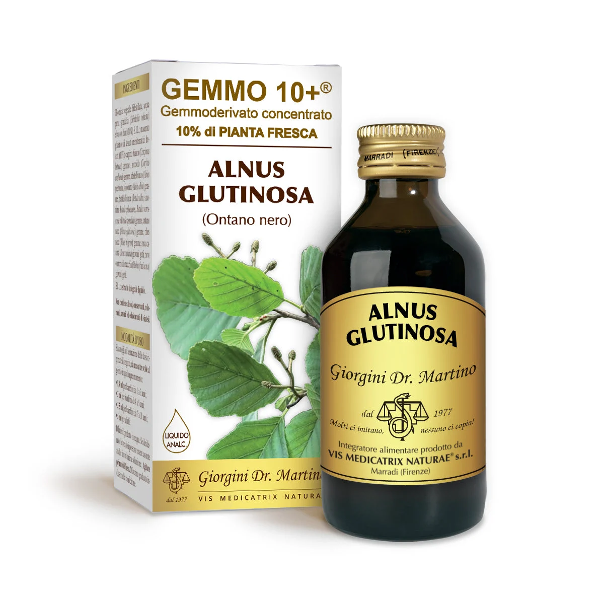 Dr Giorgini gemmo 10+ ontano nero 100 ml liquido analcoolico