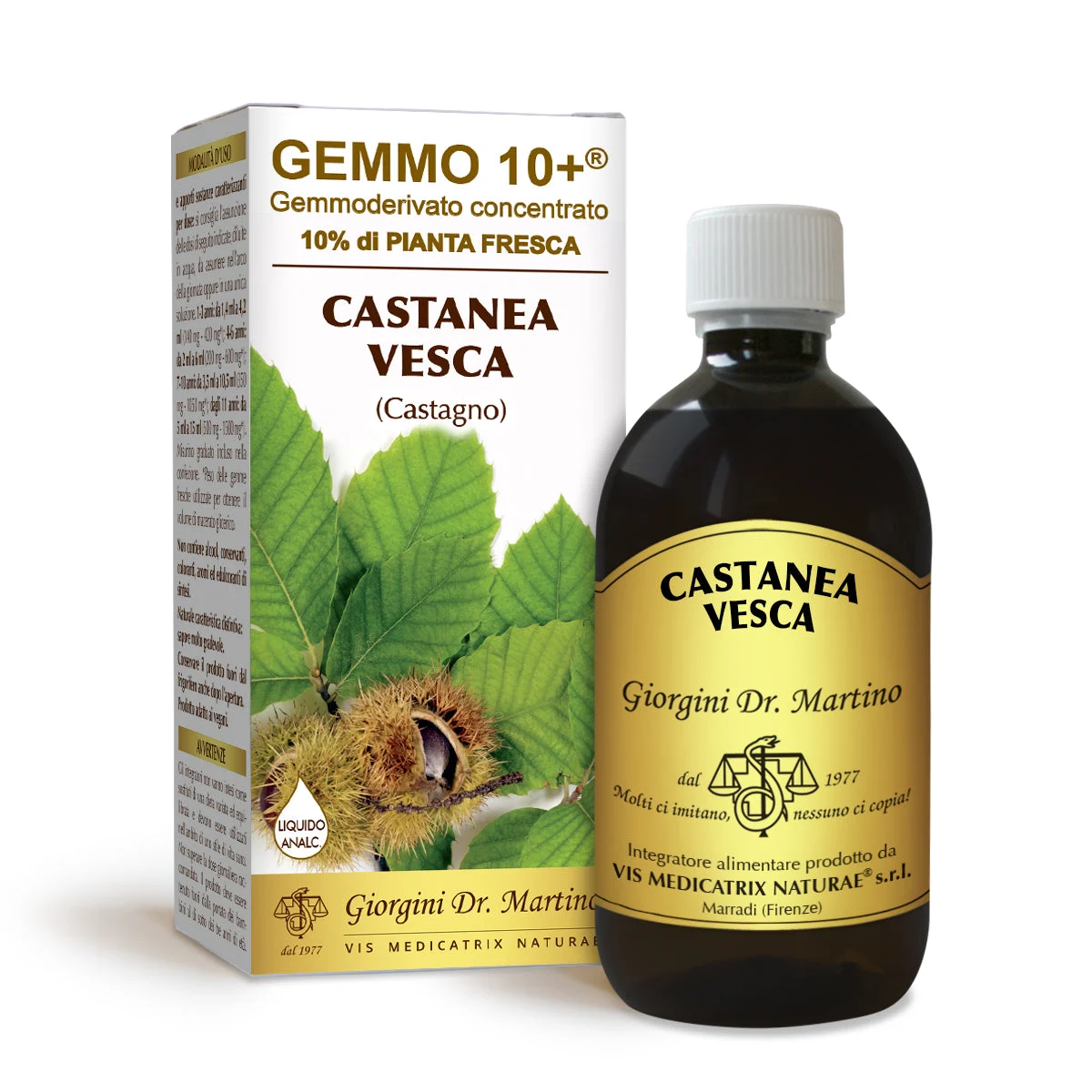 Dr Giorgini gemmo 10+ castagno 500 ml liquido analcoolico