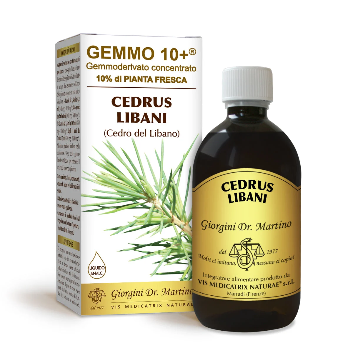 Dr Giorgini gemmo 10+ cedro del libano 500 ml liquido analcoolico
