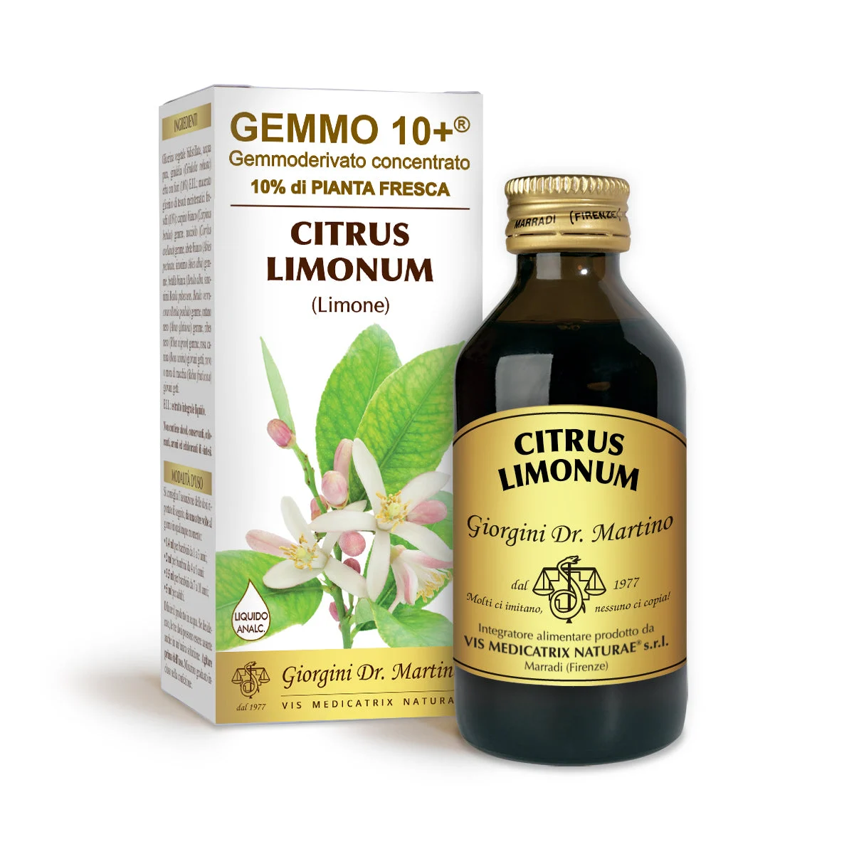 Dr Giorgini gemmo 10+ limone 100 ml liquido analcoolico
