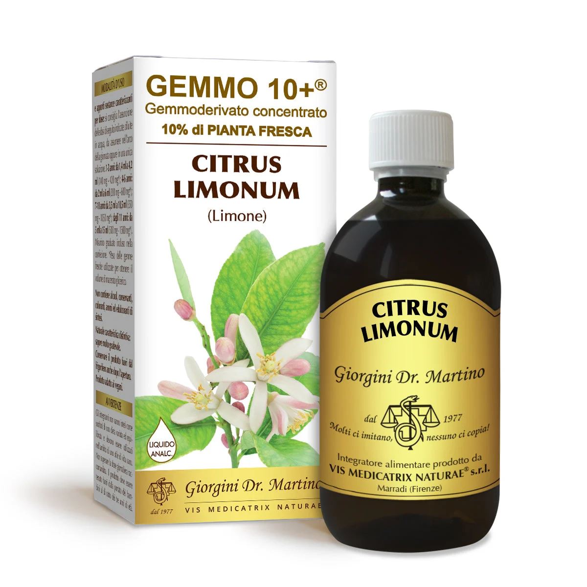 Dr Giorgini gemmo 10+ limone 500 ml liquido analcoolico