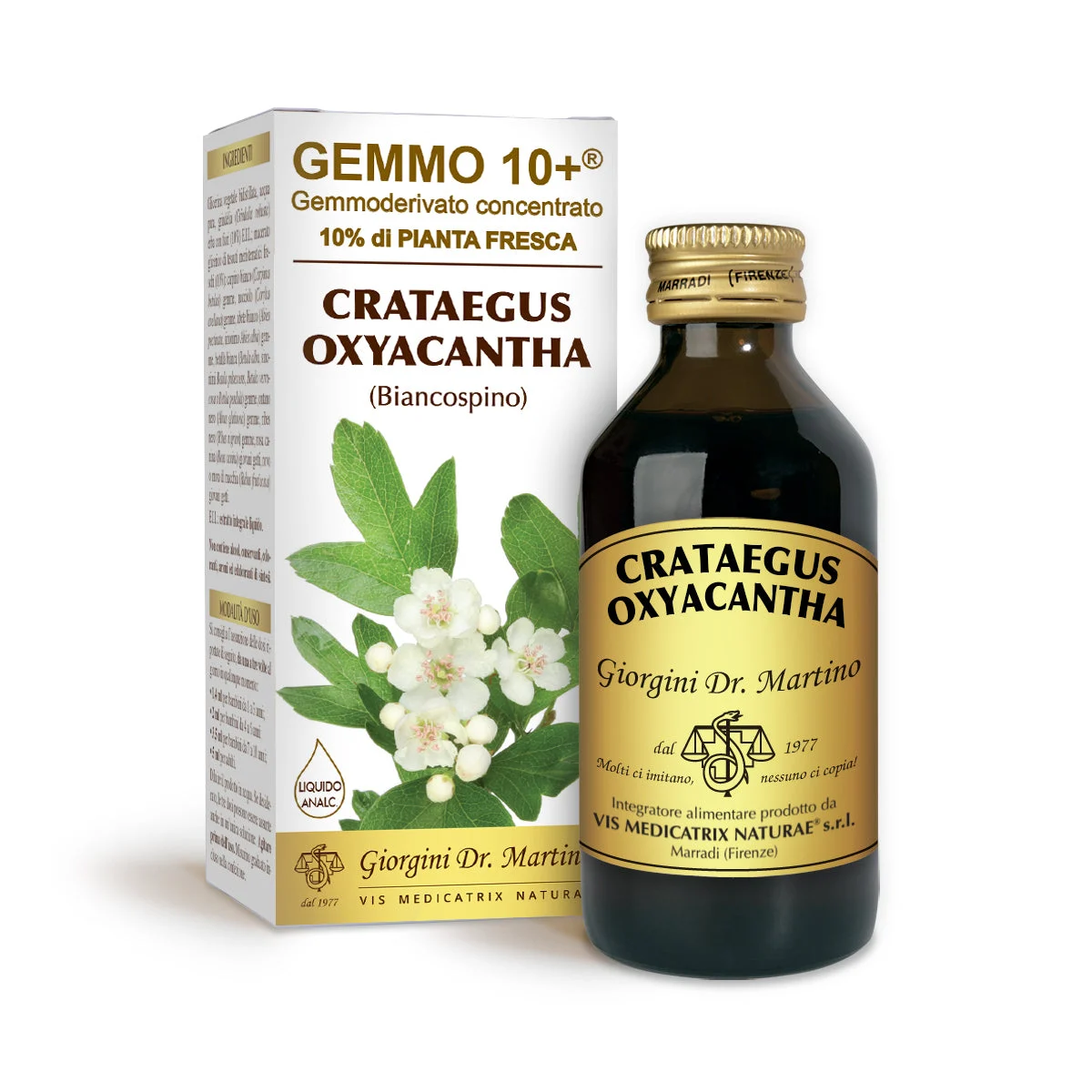 Dr Giorgini gemmo 10+ biancospino 100 ml liquido analcoolico