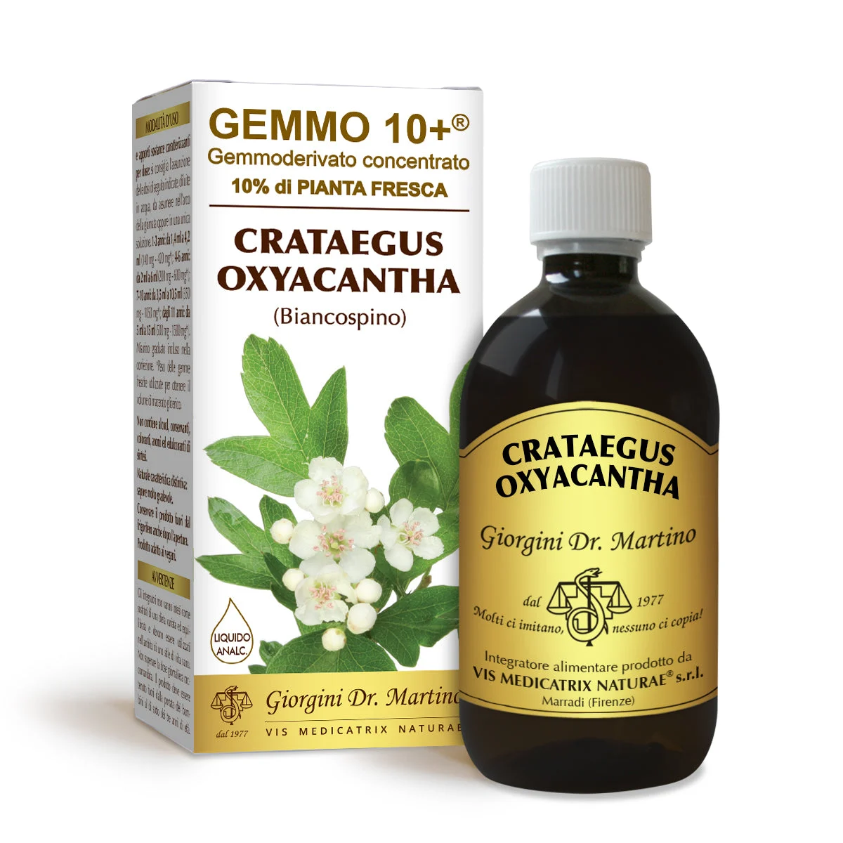 Dr Giorgini gemmo 10+ biancospino 500 ml liquido analcoolico