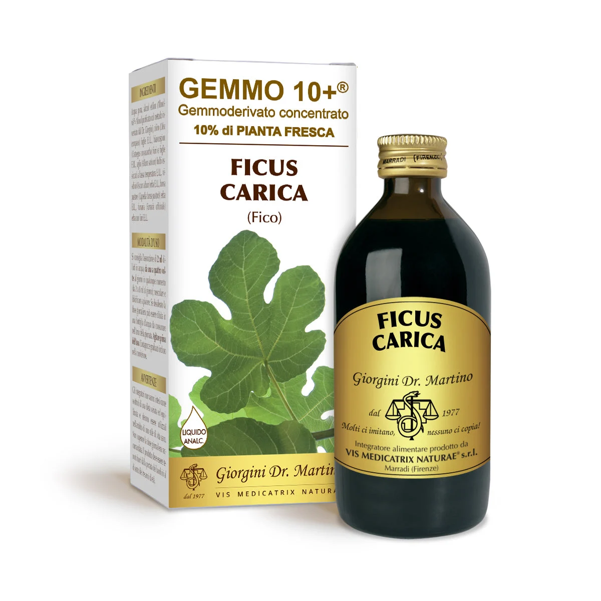 Dr Giorgini gemmo 10+ fico 200 ml liquido analcoolico